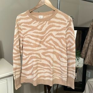 Zebra pattern sweater